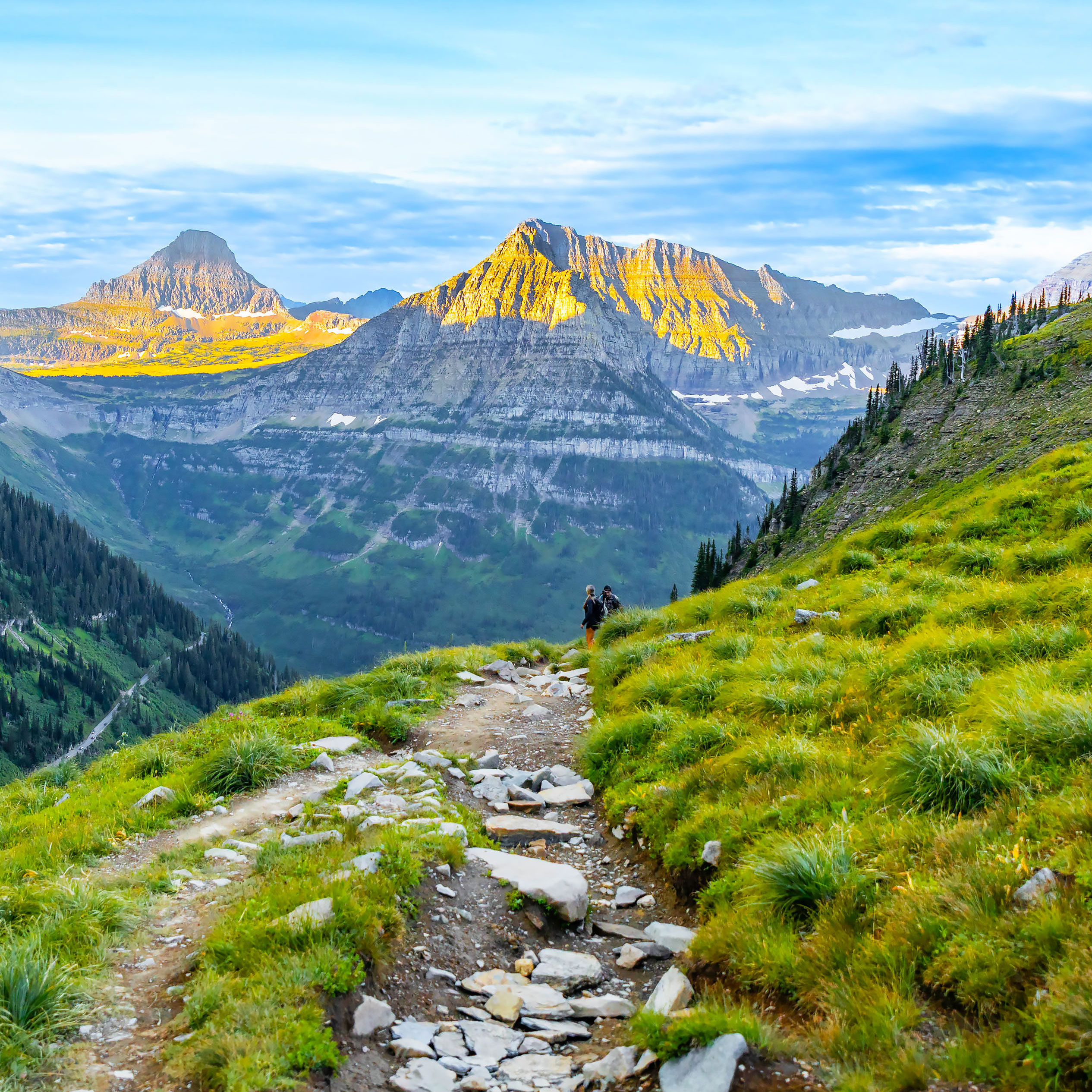 Three Rivers Lawncare team working in Columbia Falls Montana